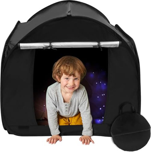 Sensory Tent for Kids, Foldable Calm Down Play and Relax Corner With Storage Bag, Indoor Blackout Pop Up Helps With Autism, SPD, Anxiety & Improve Focus