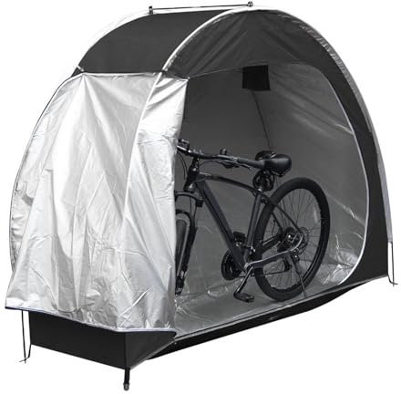 Tente de Hangar de Rangement pour Couvertures de Vélo D'extérieur, Abris de Stockage de Vélos Portables avec Tissu Oxford 210D Imperméable, Couvertures de Vélo D'extérieur, Tente