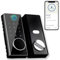 XFORT Smart Fingerprint Door Lock in Black – Keyless Door Lock with Fingerprint Recognition, Passcode Access, Bluetooth App Control, Auto-Locking, and Enhanced Security for Internal Wooden Doors.