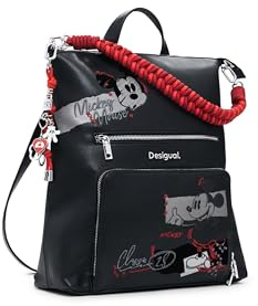 Desigual zaino per il tempo libero Mickey Rock Pretoria 2.0 Backpack Black nero
