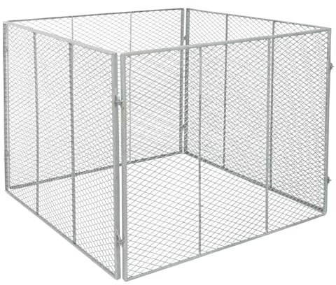 VOSS.garden Gartenkomposter 100x100x80cm Metallkomposter 800L Kompostbehälter aus Metallgitter, Biokomposter, feuerverzinkt