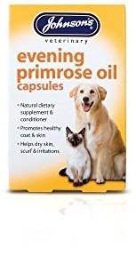 Johnsons Vet Evening Dog and Cat Prim Oil Capsules, Pack of 60