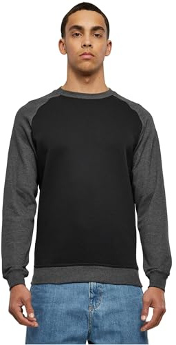 Urban Classics Sweatshirt för män, Flerfärgad (blk/Cha 445), XL