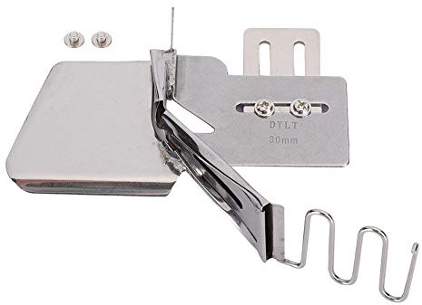 Pie de Prensa con Dobladillo Enrollado, Cilindro Extensible de Doble Respaldo para Oso de Costura de 4 Pliegues para Accesorios de máquina de Puntada Anudada Industrial(30 mm)