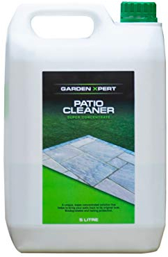 Garden Xpert Patio Cleaner Concentrate | 5 litre | Suitable for Patios, Natural Stone, Paving Slabs, Decking, Paths, Roof | Lasting Protection | Huge 250m2 Coverage | Pet Friendly Once Dry