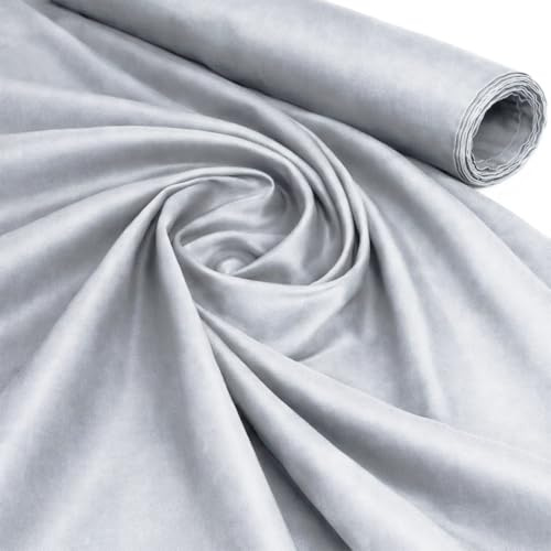 100 % bomullstyg per meter 147 cm brett vanligt 60 kvadrat (2 meter paket, grå 6)