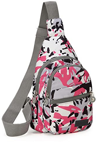 EVANCARY Kleine Umhängetasche für Damen und Herren, Brusttasche, Tagesrucksack, Crossbody-Rucksack, Reisen, Sport, Wandern, Tagesrucksäcke
