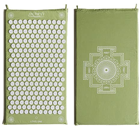 ShaktiMat Classic Acupressure Mat, Level 1 in Parakeet Green, 8,000 Signature Spikes that Massage Muscles, Aid Sleep & Unlock Inner Tension | Similar to Acupuncture, No Needles Required