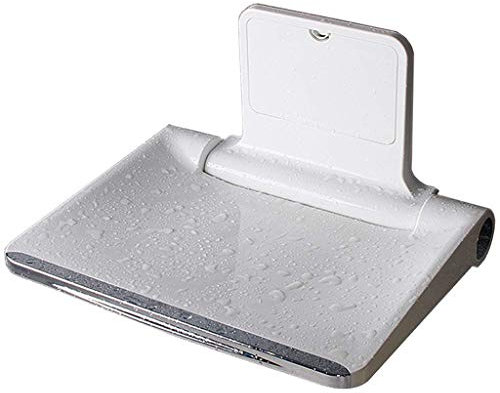 XOOPIT Tabouret de Douche,Chaise de Douche | Tabouret à Chaussures à Langer Mural à sièges rabattables | pour Adultes Personnes Âgées Couloir de Salle de Bain Blanc