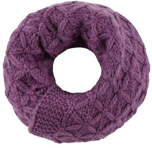 Seeberger Annelie Loop Strickschal Loopschal Damenschal Winterschal Damen/Herren - Winter Herbst-Winter - One Size violett