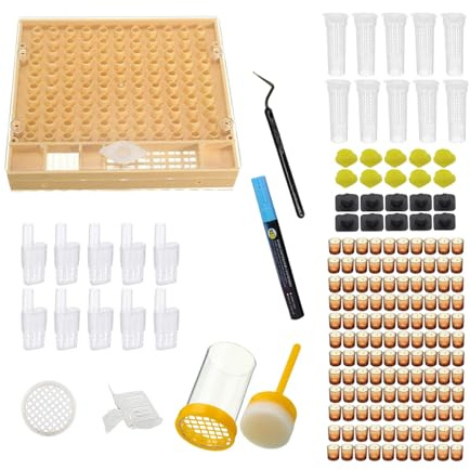 Queen's Breeding - Complete Bee Breeding Kit for Beekeeping, Breakeepers Queen Box Set | Professional Beekeeping Tools for Management 'Beehive, Use de