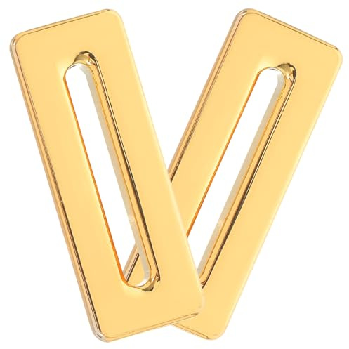 WATIIFUFU 2 Piezas Embellecedor Rebosadero Lavabo Dorado Tapas de Desbordador para Agujero de Fregadero Cubiertas Insertables para Pequeñas Piletas de Baño y Cocina Fácil Instalación