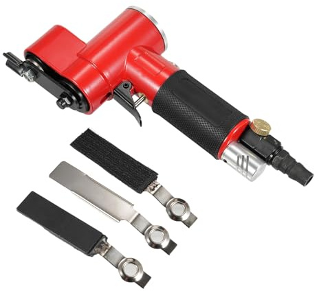 YC2621 Reciprocating Pneumatic Grinding Polishing Machine Straight Line Air Sander Air-Operated Handheld Polisher Waxer for Furniture Wood Metal with Sanding Pad