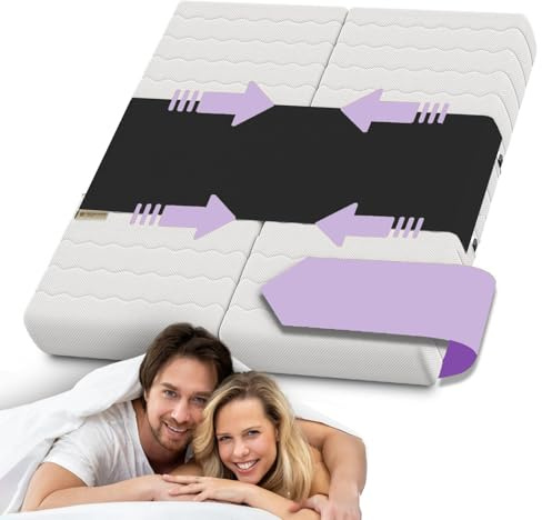 Vurlexat Amor Puente para colchón, 230 cm, no se desliza, solución innovadora como Relleno de Grietas para colchones para familias y Parejas, El Puente de Cama se Fija en < 5 Minutos