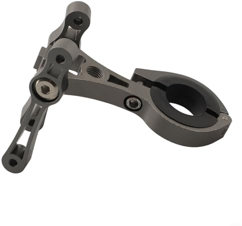 Gdfnmogo Adaptateur pour porte-bidon de vélo, double support de bouteille d'eau pour guidon ou tige de selle, pour alliage d'aluminium usiné CNC, pivote à 90 degrés, convient pour 22,2-31 ()
