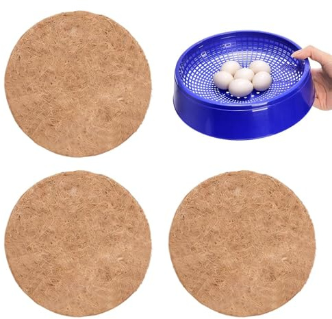 Nid de Pigeon Bol D'Éclosion Et D'Élevage Pour Oiseaux Avec 3 Tapis | Fournitures Pour Pigeons Respirantes Pour Cailles, Poules, Perruches, Perroquets et Canaris de