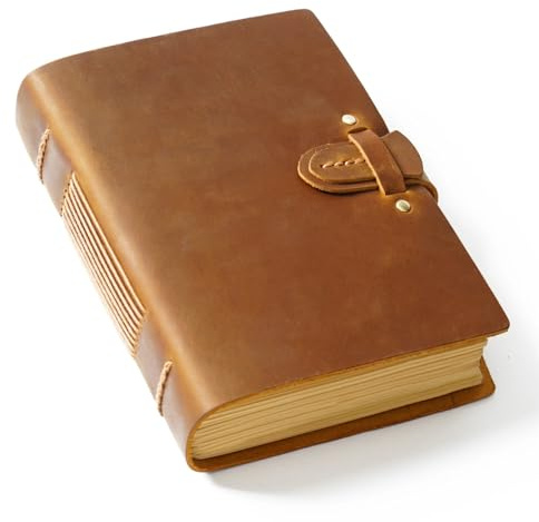 SQQCREATO journal anteckningsbok neutral retro kohud kreativ skissbok/dagbok för män och kvinnor