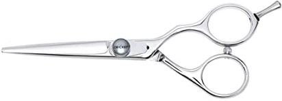 Cricket S2 Elite Series Shears 550 Professional Hair Cutting Scissors - 5.5-Inch Barber & Stylist Hair Scissors w/Convex Edge Blades, Durable Swedish Steel, Leaf Spring Tension, Hand-Polished Finish