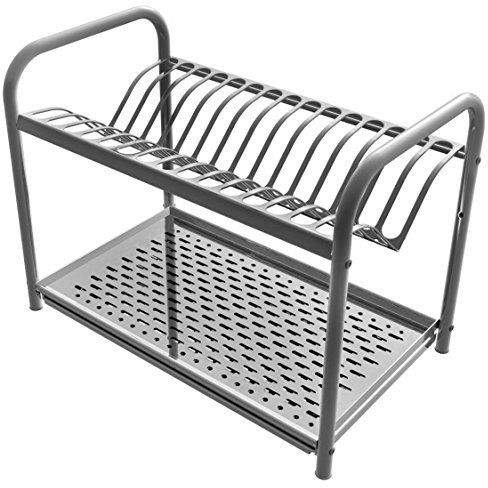 CASABRICONLINE - Scolapiatti da appoggio cm. 51 in acciaio INOX 18/10 con raccogli gocce