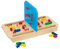 Small Foot Schiffe versenken aus Holz, mit steckbaren Spielelementen, Strategiespiel für Jung und Alt, ab 6 Jahren, Menschen 3457, Rote