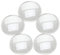 Dophee 10Pcs Crystal Clear Runde Cabochons Flache Rückseite Glaskuppel für DIY Schmuckherstellung 30mm