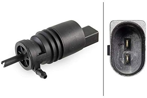 HELLA 8TW 006 848-041 Waschwasserpumpe, Scheibenreinigung - 12V - elektrisch - Monopumpe