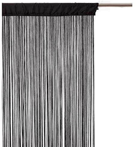 Cortina Hilos – 90 x 200 cm – negro