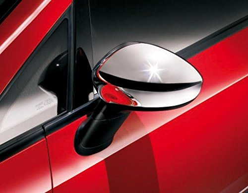 Car Passion Coppia Calotte Specchio Cromate Compatibile con Fiat 500 Cinquecento Grande Punto & Evo DX + SX