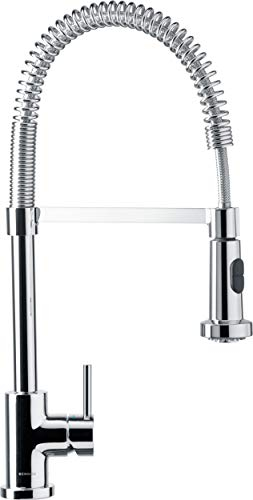 SCHOCK Küchenarmatur Karpo – Hochdruck Armatur mit aushängbarem, flexiblem Festauslauf und eingebautem Temperaturbegrenzer