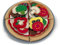 Melissa & Doug Felt Play Food Pizza Set, 29 x 29 x 3 cm