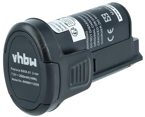 vhbw Akku kompatibel mit Dremel 8100 Cordless Multi-Tool, 8100 Elektrowerkzeug (2000 mAh, Li-Ion, 7,2 V)