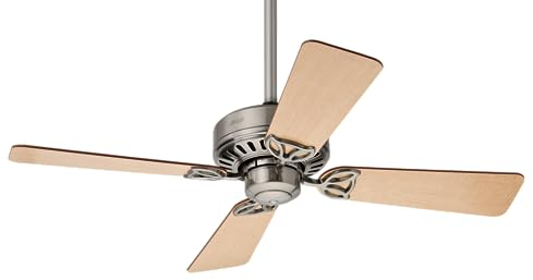 HUNTER FAN Deckenventilator Bayport 107 cm für den Innenbereich, mit Zugkette und 4 austauschbaren Flügeln in Ahorn und Kirschbaum, optimal für Sommer und Winter, Modell 24179