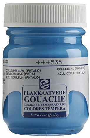 Talens Cerulean blue - (phthalo) GOUACHE PAINT 50ml JAR