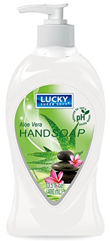 Lucky Super Soft Liquid Hand Soap, Aloe Vera, 13.5 Fluid Ounce