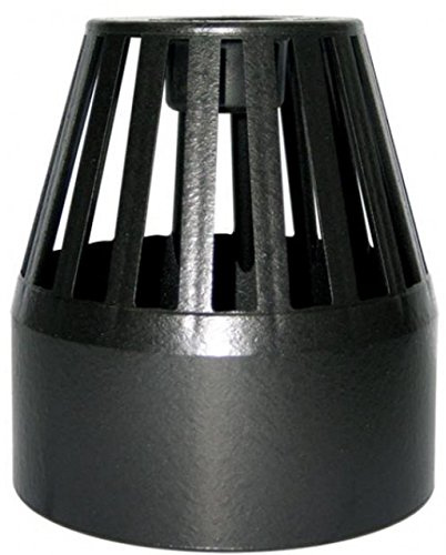 FLOPLAST 110mm Ring Seal Vent Terminal - Black