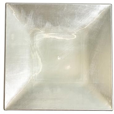 Home Coupé salvamanteles Cuadrado, 30 cm, plástico, Plateado