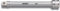 HAZET 8821-8 Verlängerung 10, 3/8 Zoll, 202 mm Länge