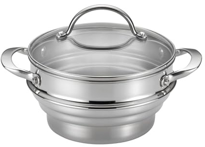 Anolon Classic Stainless Steel Universal Covered Steamer Insert