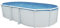Steinbach Stahlwandpool Set Highline - 012622 - 640 x 366 x 132 cm - Ovaler Pool in Weiß für bis zu 22.300 l Wasserinhalt - Mit winterfester Blauer Innenfolie und zahlreichem Zubehör
