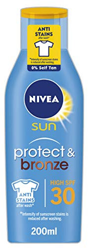 Nivea sun - Protect and bronze, loción solar, factor de protección solar 30 - 200 ml