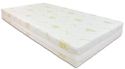 Baldiflex madrass 700 fjäderfjädrar, kudd/ortocervical aloe vera, 100 x 200 cm