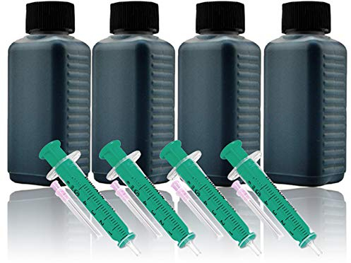 Cenado 400ml Nachfülltinte Druckertinte Refillset für Canon-Druckerpatrone PG-545 PG-545XL, (schwarz/Black) inkl. Zubehör