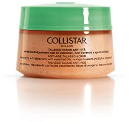 Collistar Talasso Scrub Anti Età, scrub corpo con sali marini esfolianti e rigeneranti e agrumi di Sicilia per un'azione anti-invecchiamento e anti-macchie, per tutti i tipi di pelle, 300 g