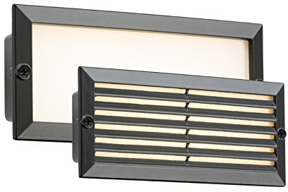 Knightsbridge Recessed Brick Light, 5 W, Black Fascia
