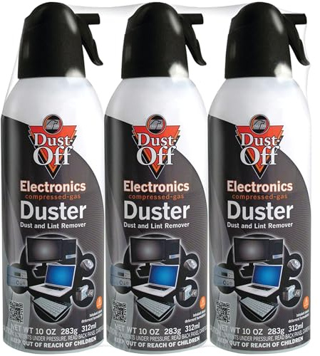 Falcon Compressed Gas (152a) Disposable Cleaning Duster 3 Count, 10 oz. Can (DPSXL3)