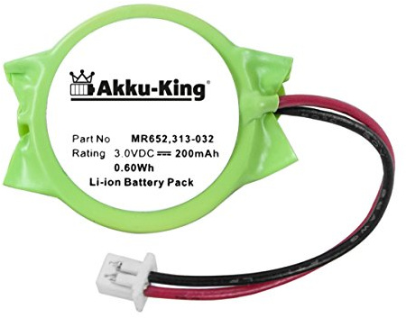 Akku-King Backup, CMOS Batterie kompatibel mit Dell 313-020 - Li-Ion 200mAh - für Latitude E6320, E6420, Precision M4600