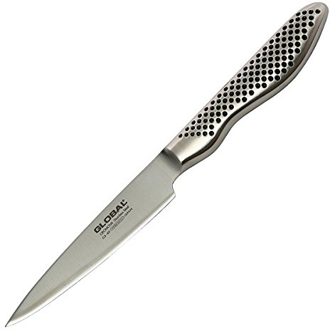 Global 4 inch Paring Knife - Lightweight Japanese Stainless Steel, Razor-Sharp Edge, Made in Japan, GS-40