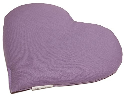 Cuscinetto a forma di cuore con semi di colza - 30 x 25 cm lilla - Cuscino termicoCuscino termico - Caldo e freddo