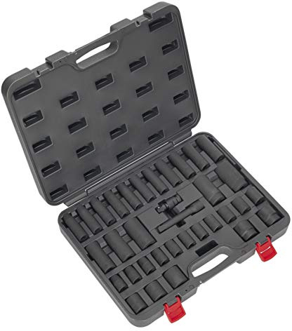 Sealey Ak5634M Impact Socket Set 34Pc 1/2Sq Drive Metric