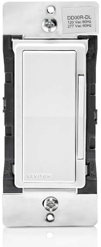 Leviton Decora Smart Dimmer Switch Companion for Multi-Location Dimming (Not for Stand-Alone use), 120/277VAC, 60Hz, DD00R-DLZ, White, Ivory, Light Almond